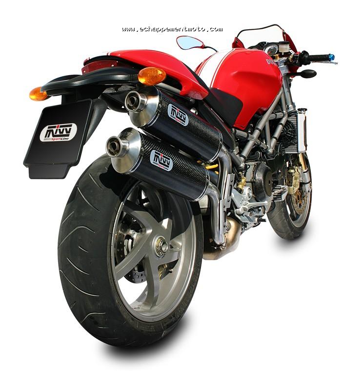DUCATI MONSTER S4R - MIVV DOUBLES SORTIES CARBONE